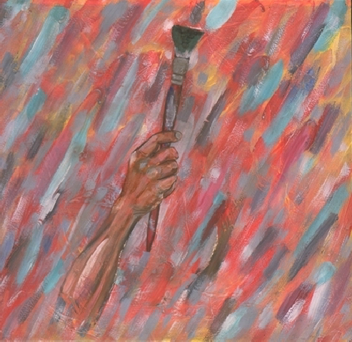 'Homage To The Brush' - photo of painting by Nick Applebee